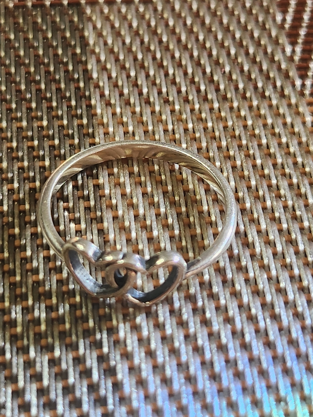 James Avery Sterling Double Heart Ring - Silver